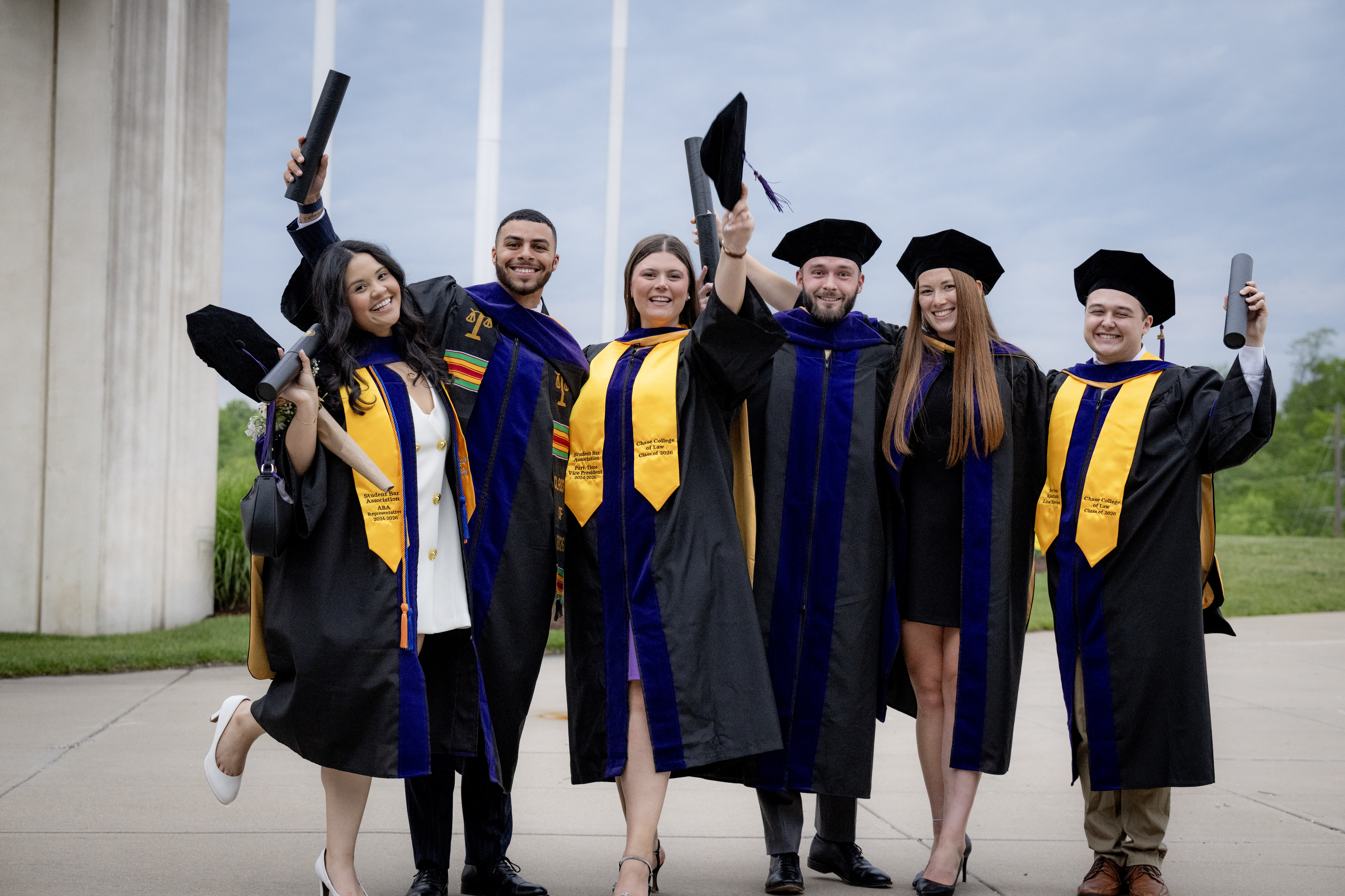 NKU Chase College of Law 2025 Commencement Students Celebrating