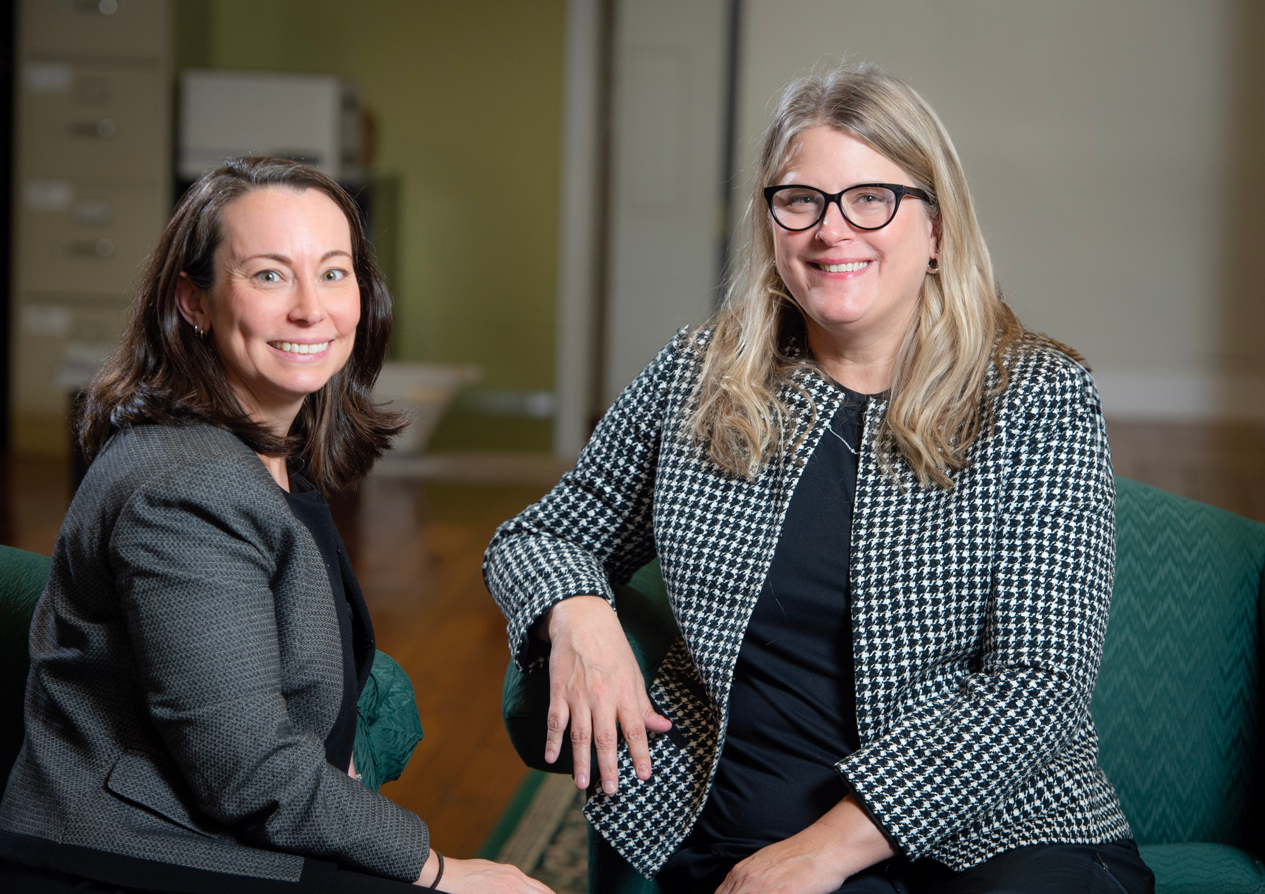 Professors Amy Halbrook and Jennifer Brinkman